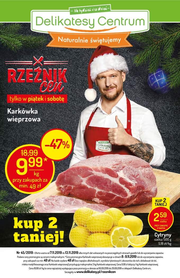 Gazetka promocyjna Delikatesy Centrum str. 1