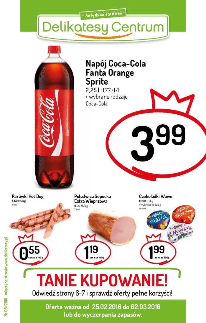 Gazetka promocyjna Delikatesy Centrum str. 1
