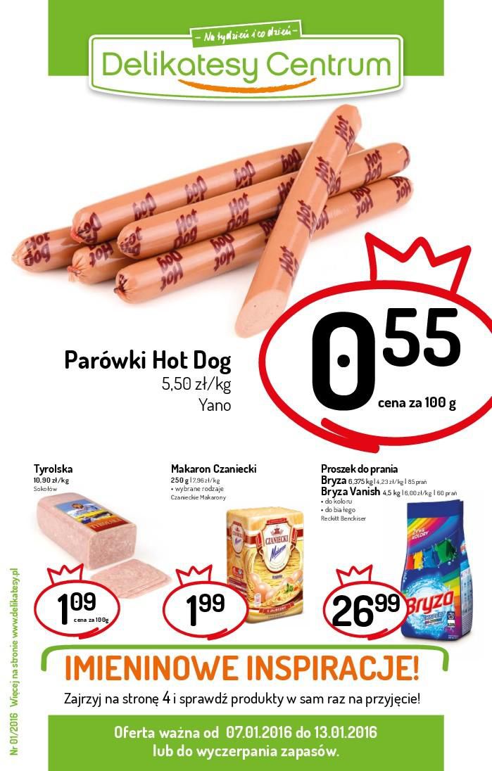 Gazetka promocyjna Delikatesy Centrum str. 1
