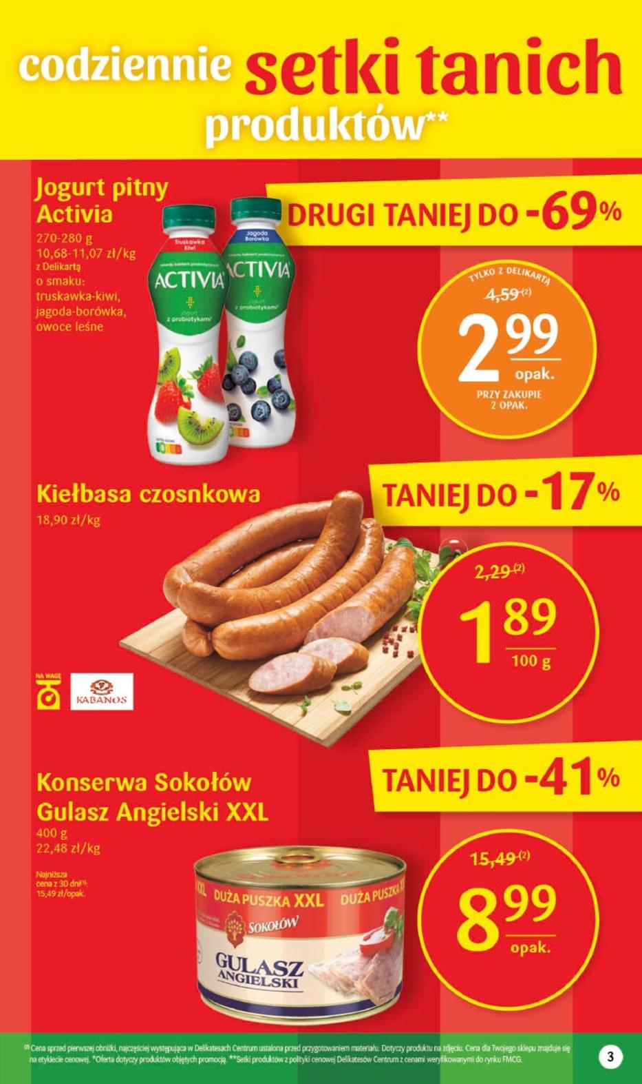 Gazetka promocyjna Delikatesy Centrum str. 3