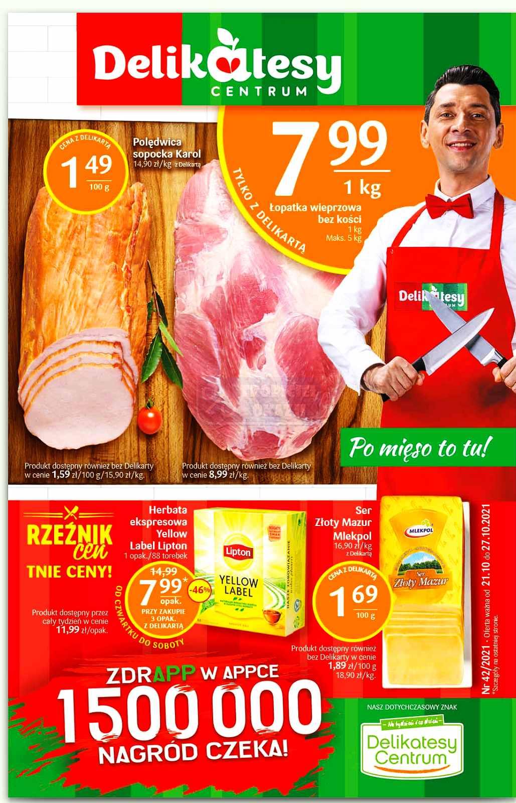 Gazetka promocyjna Delikatesy Centrum str. 1