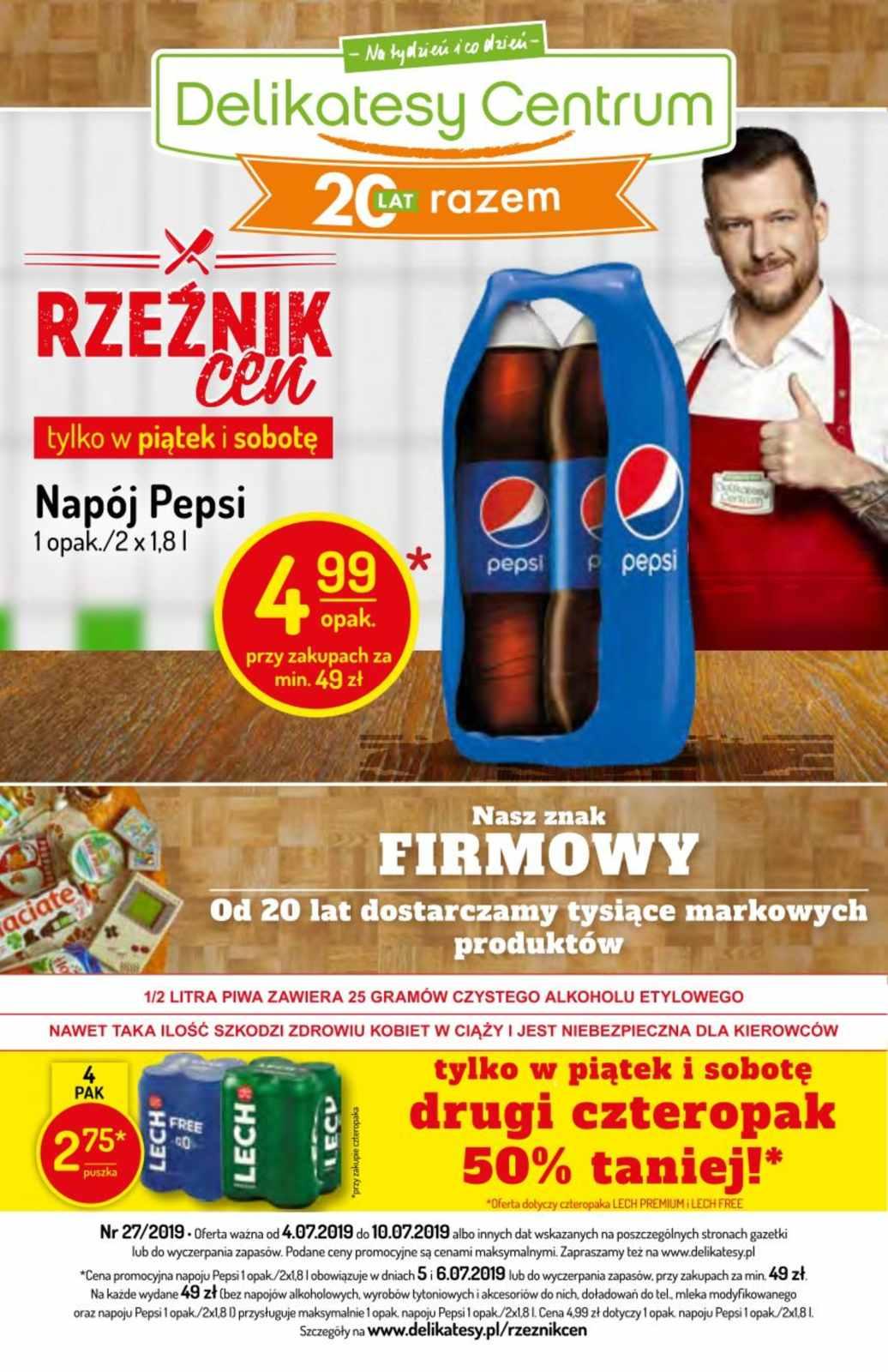 Gazetka promocyjna Delikatesy Centrum str. 1