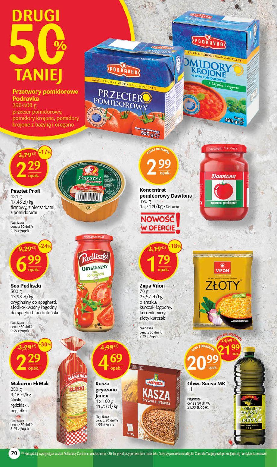 Gazetka promocyjna Delikatesy Centrum str. 20
