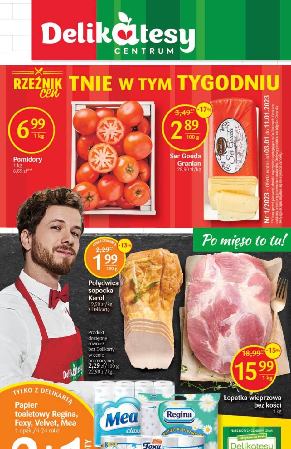 Gazetka promocyjna Delikatesy Centrum str. 1