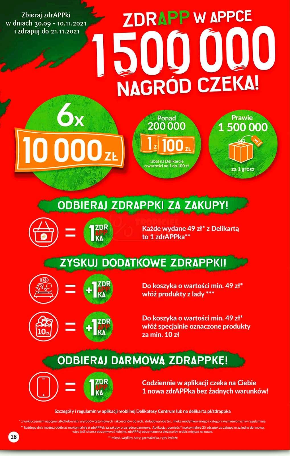 Gazetka promocyjna Delikatesy Centrum str. 28