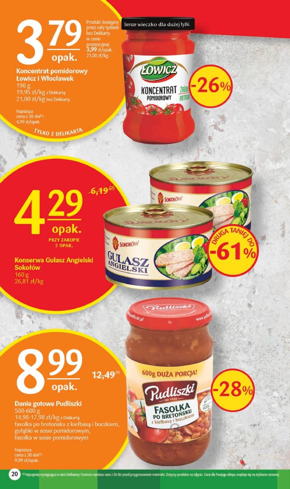 Gazetka promocyjna Delikatesy Centrum str. 20
