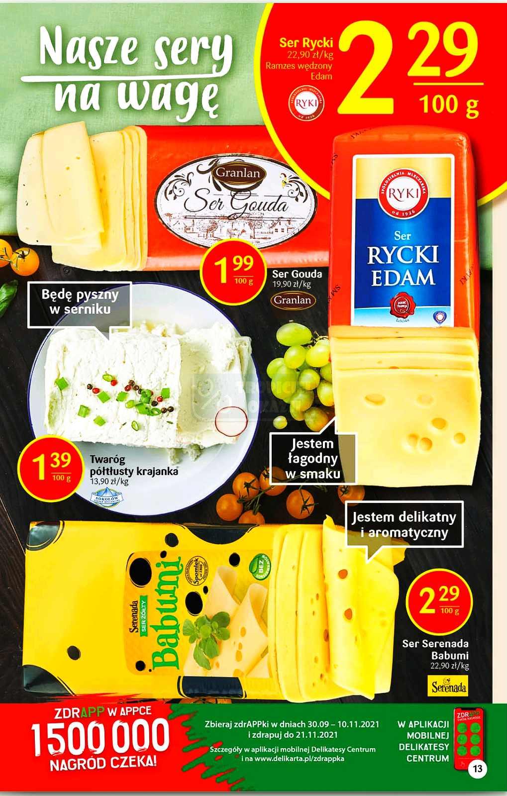 Gazetka promocyjna Delikatesy Centrum str. 13