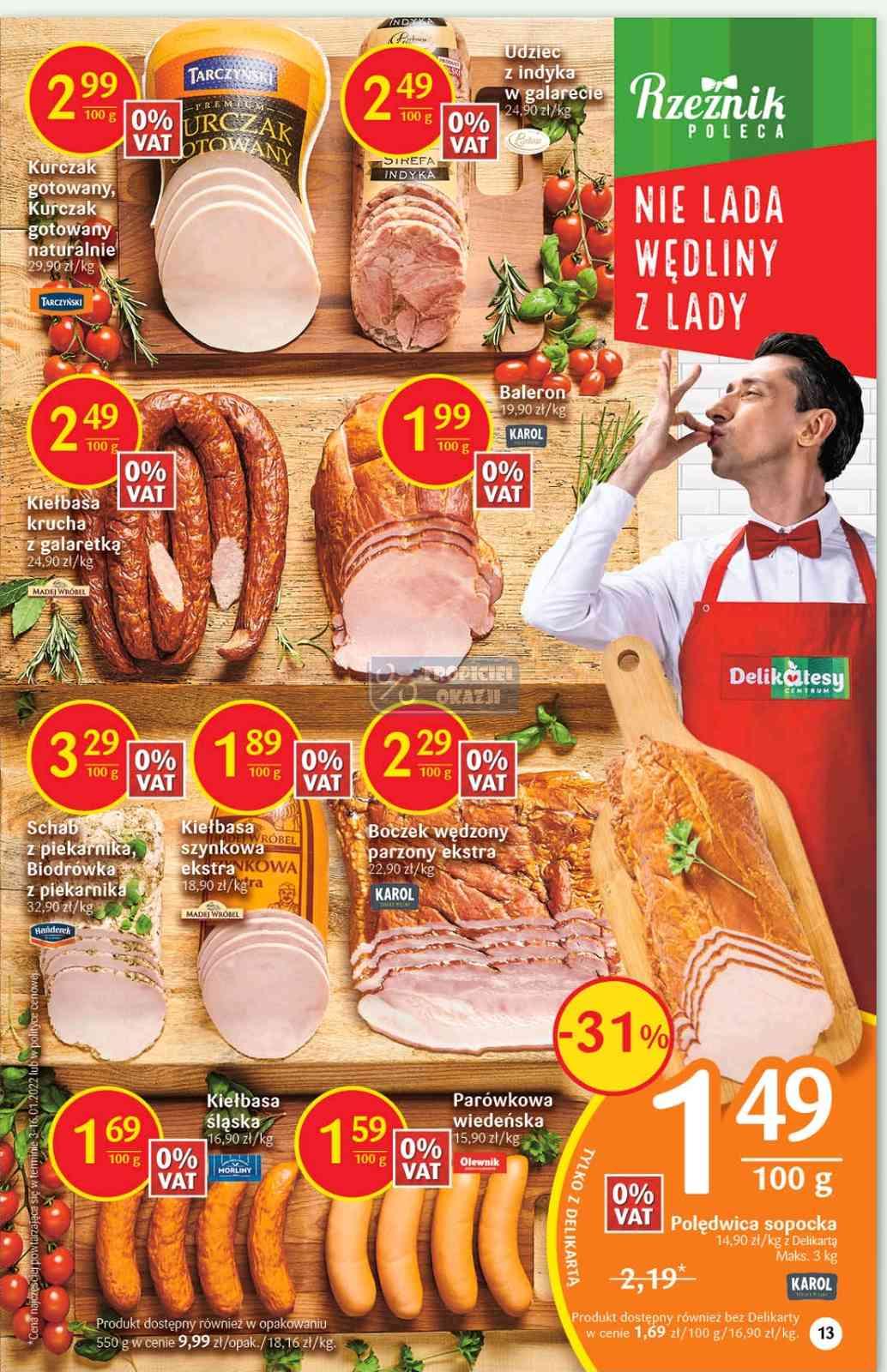 Gazetka promocyjna Delikatesy Centrum str. 13