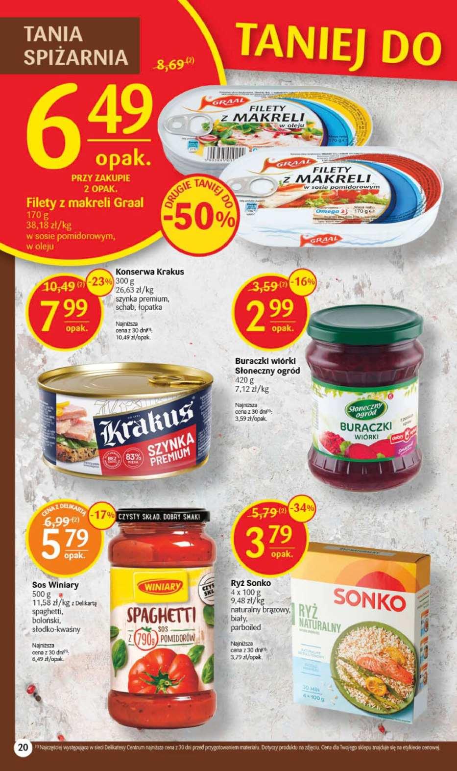 Gazetka promocyjna Delikatesy Centrum str. 20