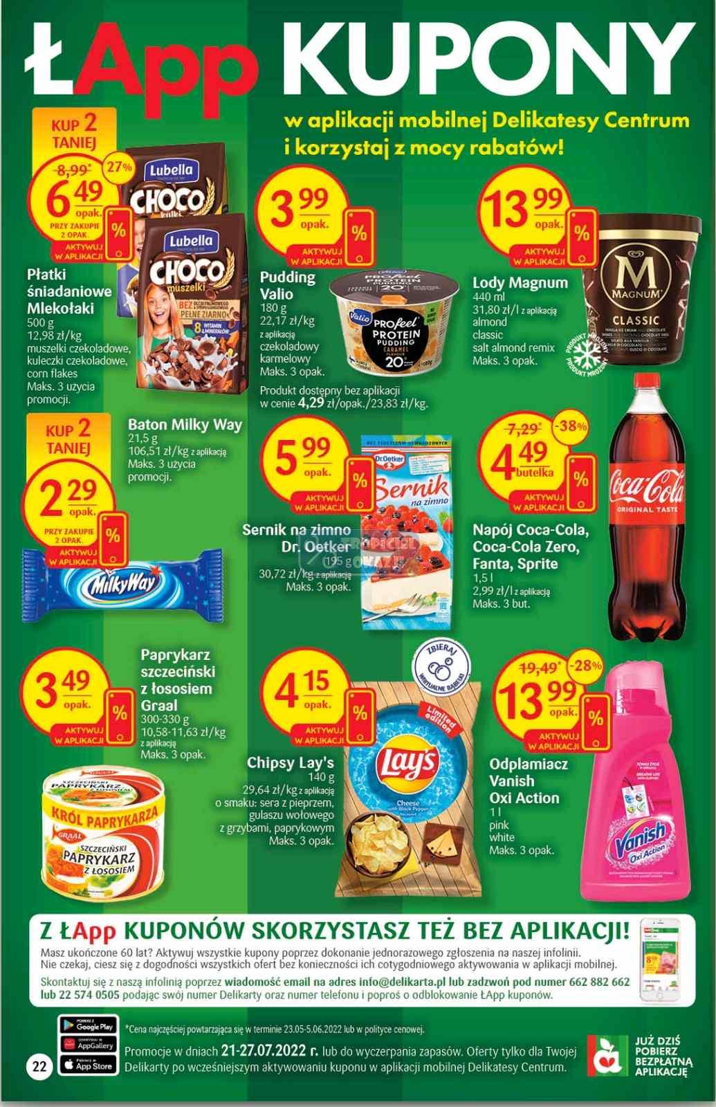 Gazetka promocyjna Delikatesy Centrum str. 22