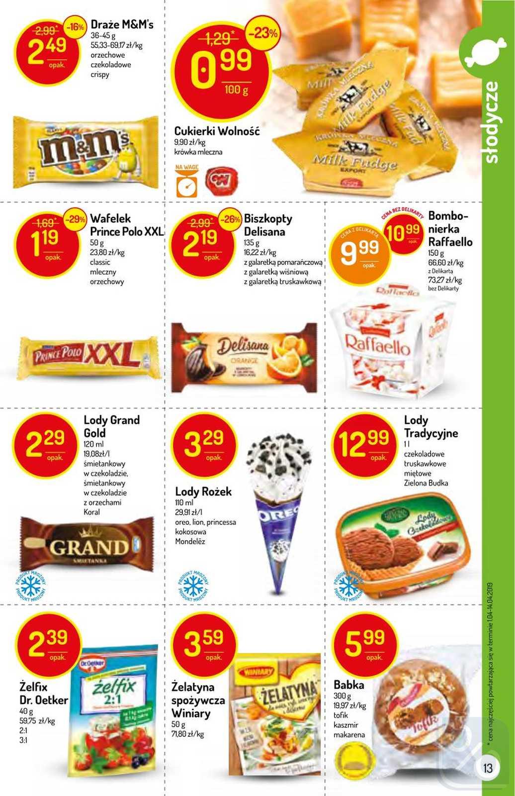 Gazetka promocyjna Delikatesy Centrum str. 13