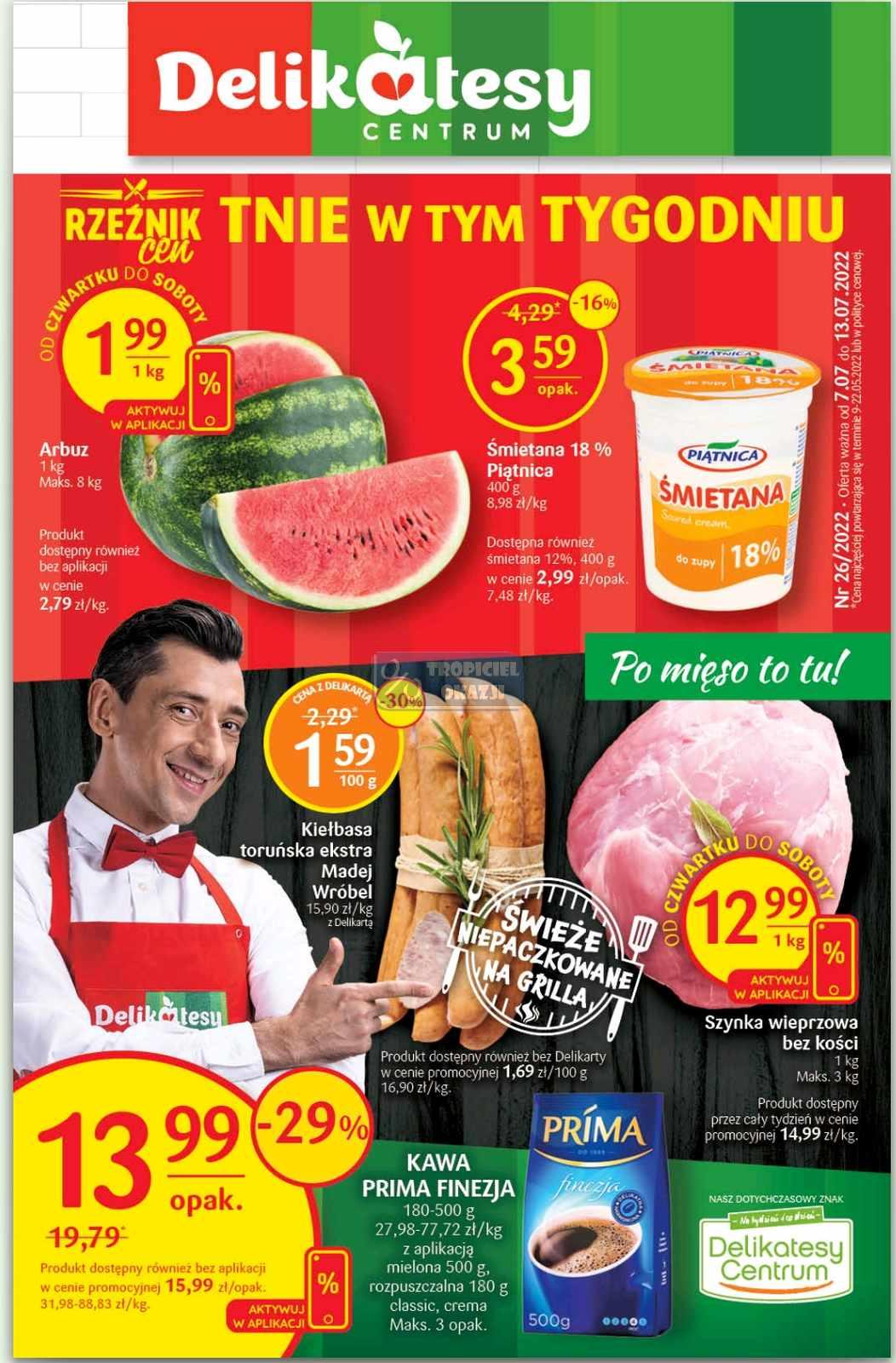 Gazetka promocyjna Delikatesy Centrum str. 1