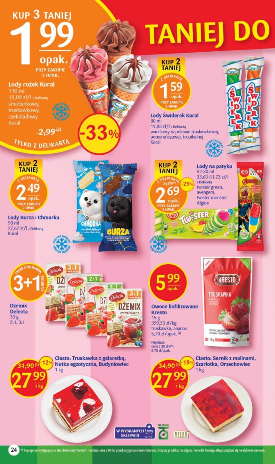 Gazetka promocyjna Delikatesy Centrum str. 24