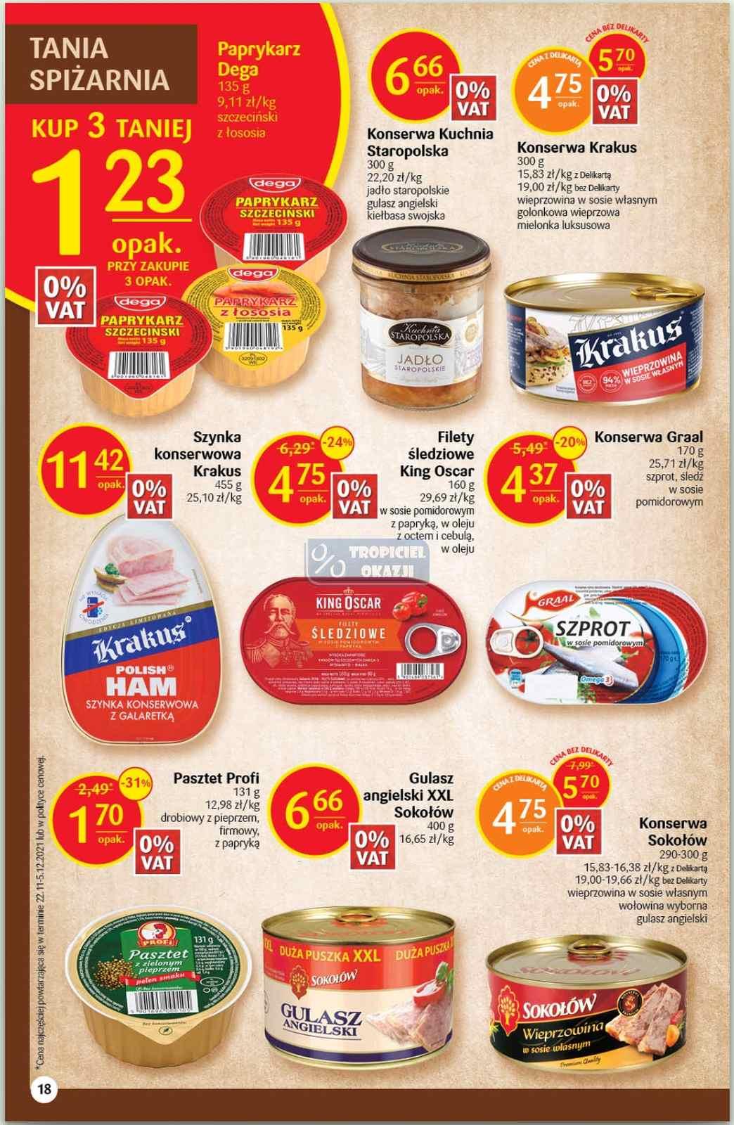 Gazetka promocyjna Delikatesy Centrum str. 18